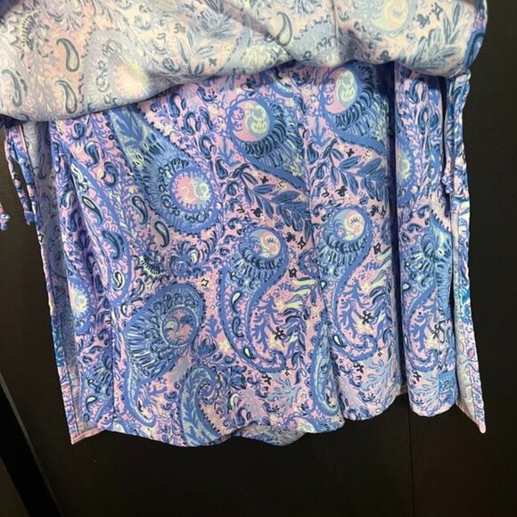 Lilly Pulitzer Donna Skorts Jumper Romper Hidden Treasure Paisley Print Size 8 - Picture 5 of 7